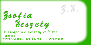 zsofia weszely business card